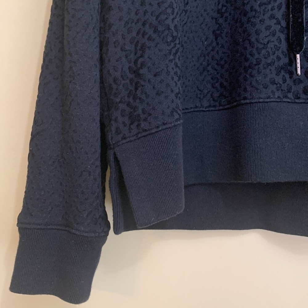 Rails | Black Nico Flocked Cobra Cotton Model Loungewear Hoodie Sweatshirt S - Picture 5 of 17